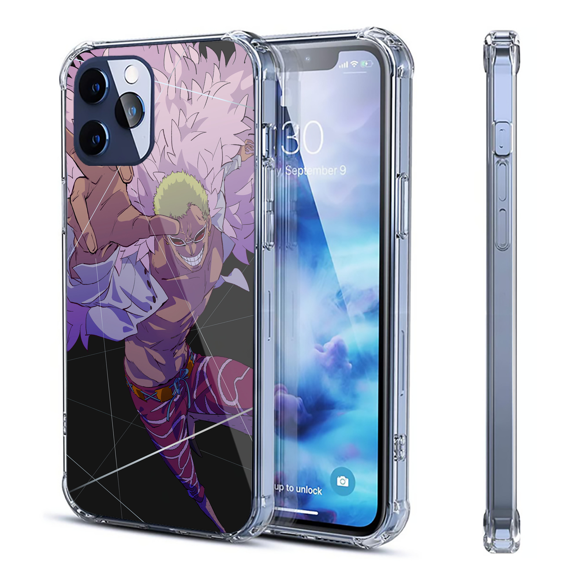 （画像用） ワンピース ONE PIECE 【iPhone 12シリーズ対応】透明スマホケース（クリアソフトケース）